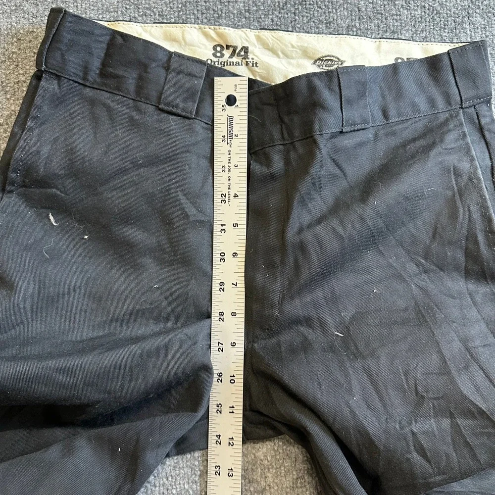 Dickies Work Pants Mens Size 32x30 Black 874 Fit Straight Leg Twill Fair